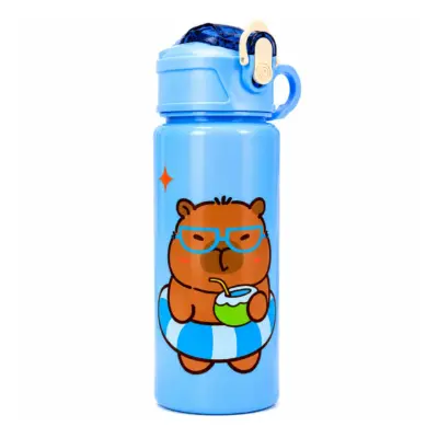 Blue Capybara Kids Water Bottle