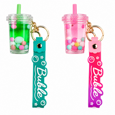 Bubble tea keyring
