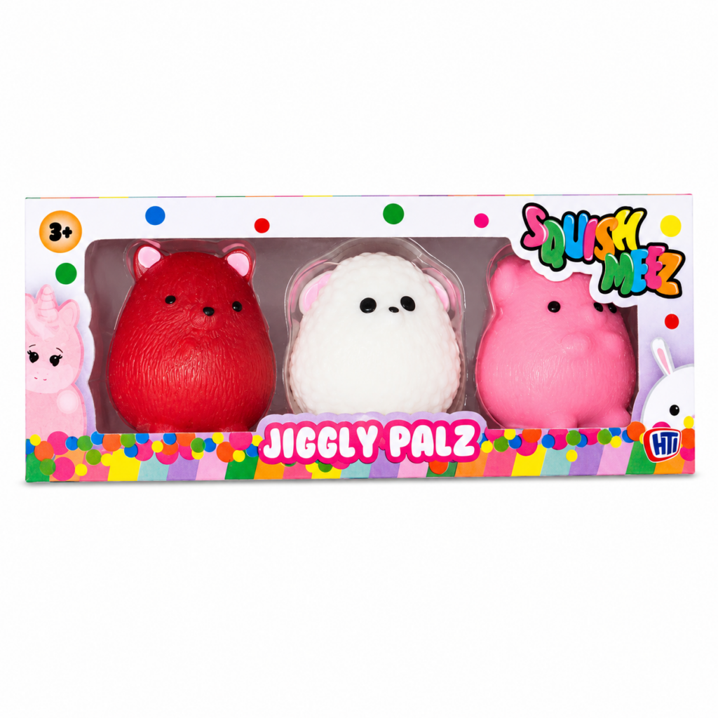 Wholesale Squish Meez Jiggly Palz Squishy Toy Gift Box – 7 Piece Pack - Fidget Toys & Squishies | The Box Shop UK