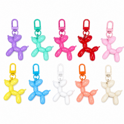 Balloon Dog Keychain Charm