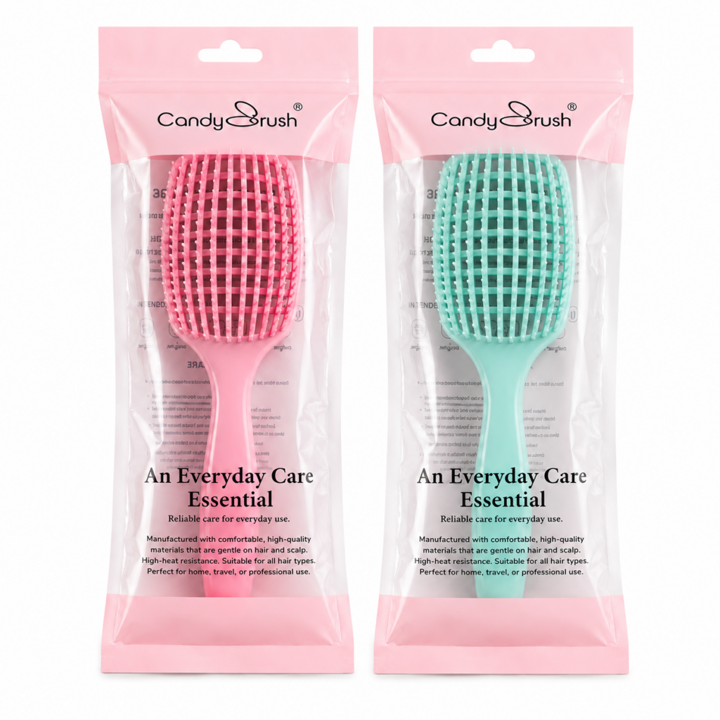 Wholesale Candy Brush Hair Brushes x6 | Assorted 2 Colours Detangling Brush - Clearance & Deals | The Box Shop UK