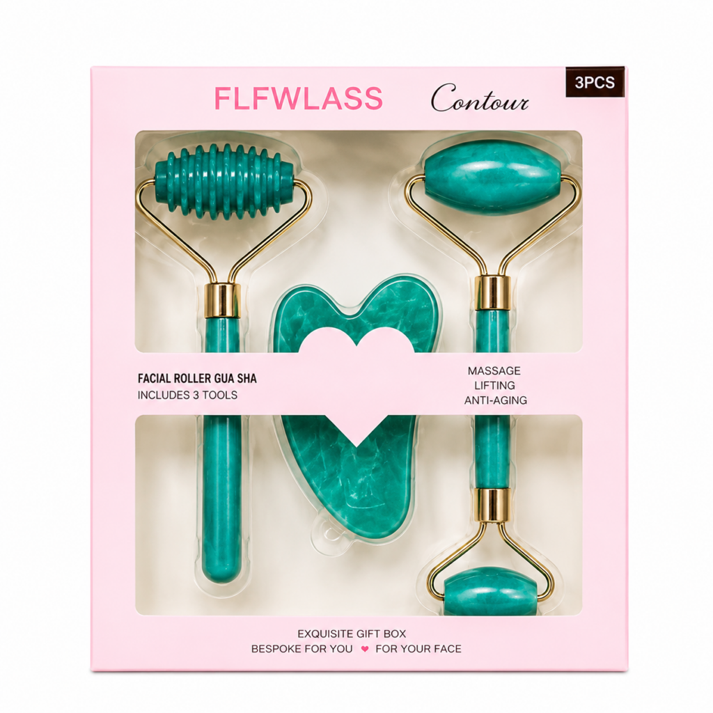Wholesale Under Eye aqua Stone Skincare Set x10 | Facial Roller & Gua Sha - Health & Beauty | The Box Shop UK