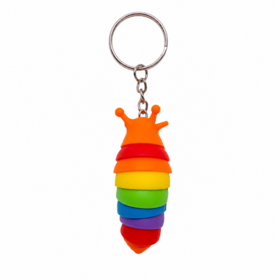 Rainbow Caterpillar Sensory Keyring