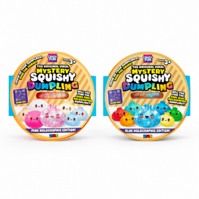 RMS Mystery Squishy Dumpling set. Pink & Blue Holographic Edition