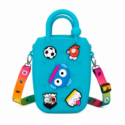 Viral Blue croc Strap Bag
