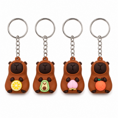 Capybara Fruit Keyrings