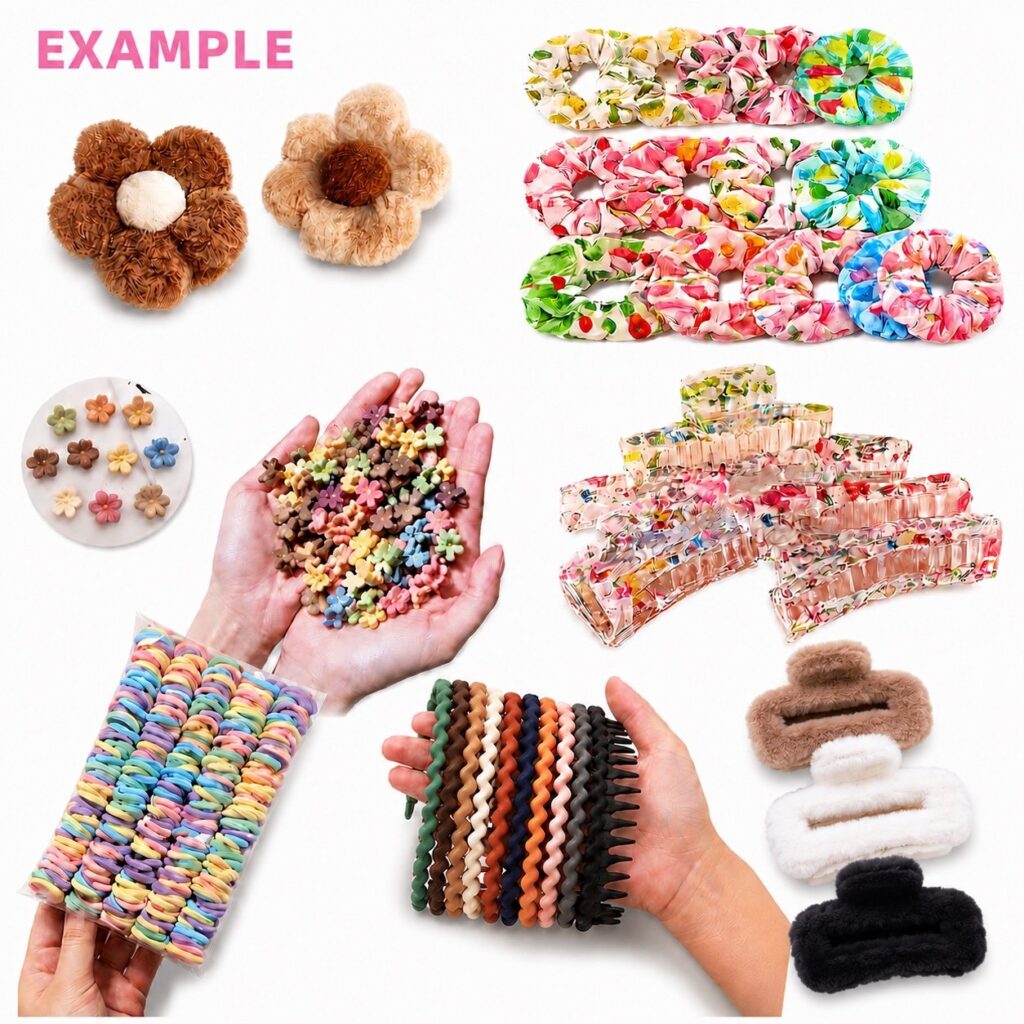 Wholesale Variety Hair Bundle – 12 Different Hair Accessories Set - Clearance & Deals | The Box Shop UK
