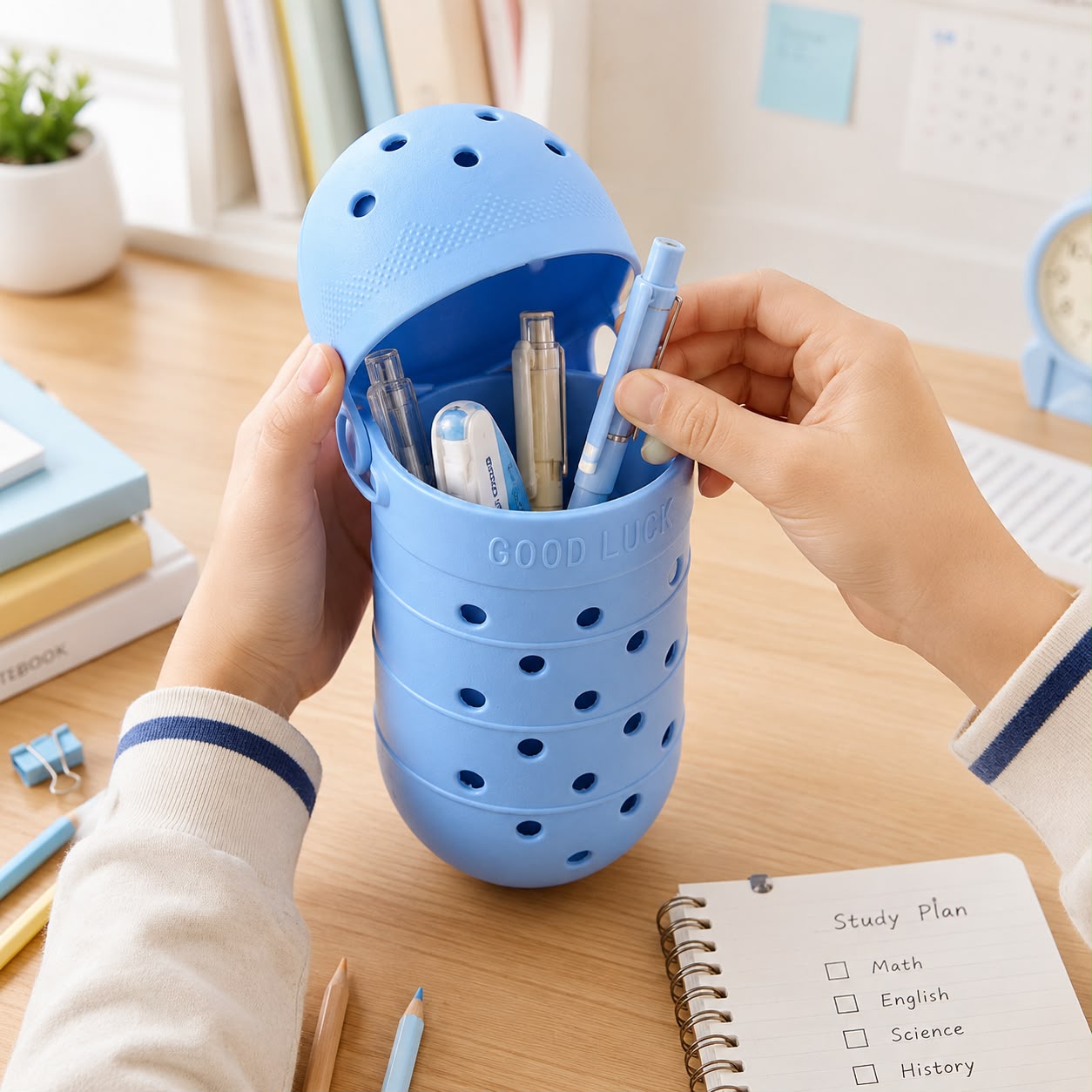 Viral Blue Croc Pencil Case - Image 2