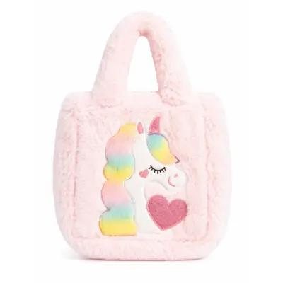 🦄 Pink Unicorn Plush Bag