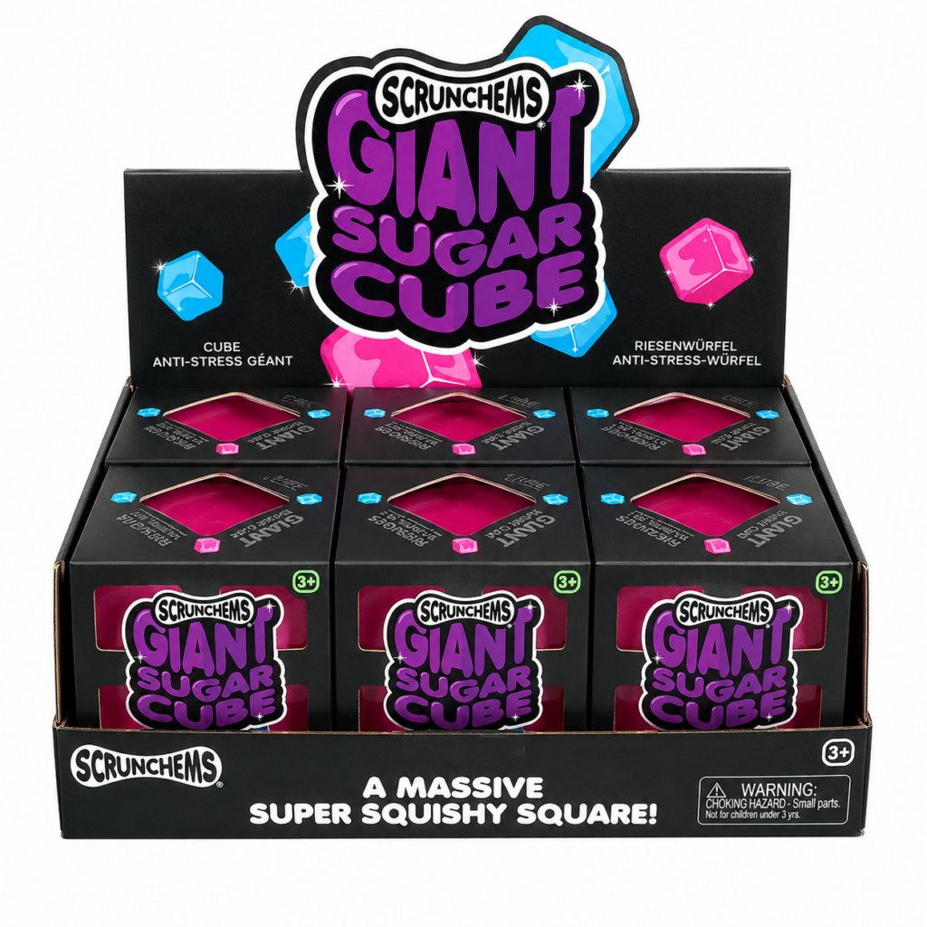 Wholesale Scrunchems Giant Sugar Cube – 6 in a Box - Fidget Toys & Squishies | The Box Shop UK