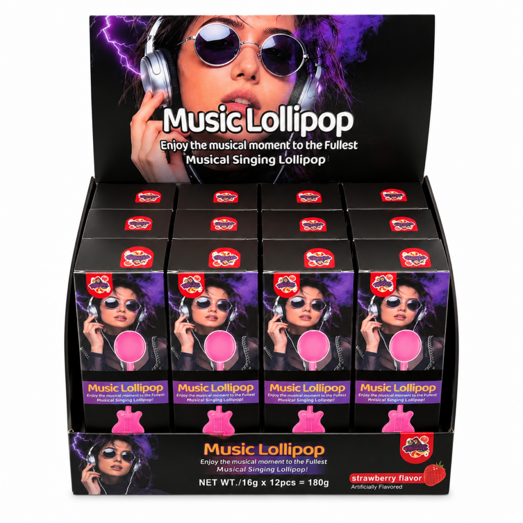 Wholesale Music Lollipops – 12 in a Box - Confectionery | The Box Shop UK