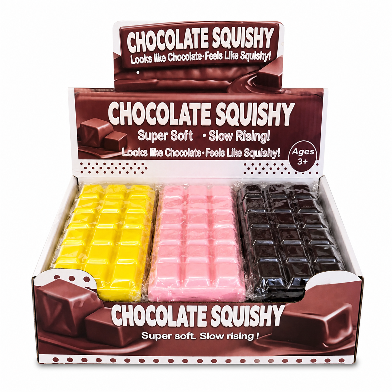 Wholesale Assorted Chocolate Squishies – 12 in a Box