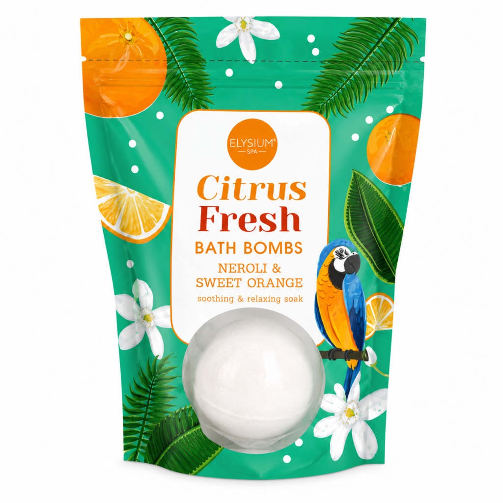 Citrus Fresh Bath Bomb – Neroli & Sweet Orange Scent - Health & Beauty | The Box Shop UK