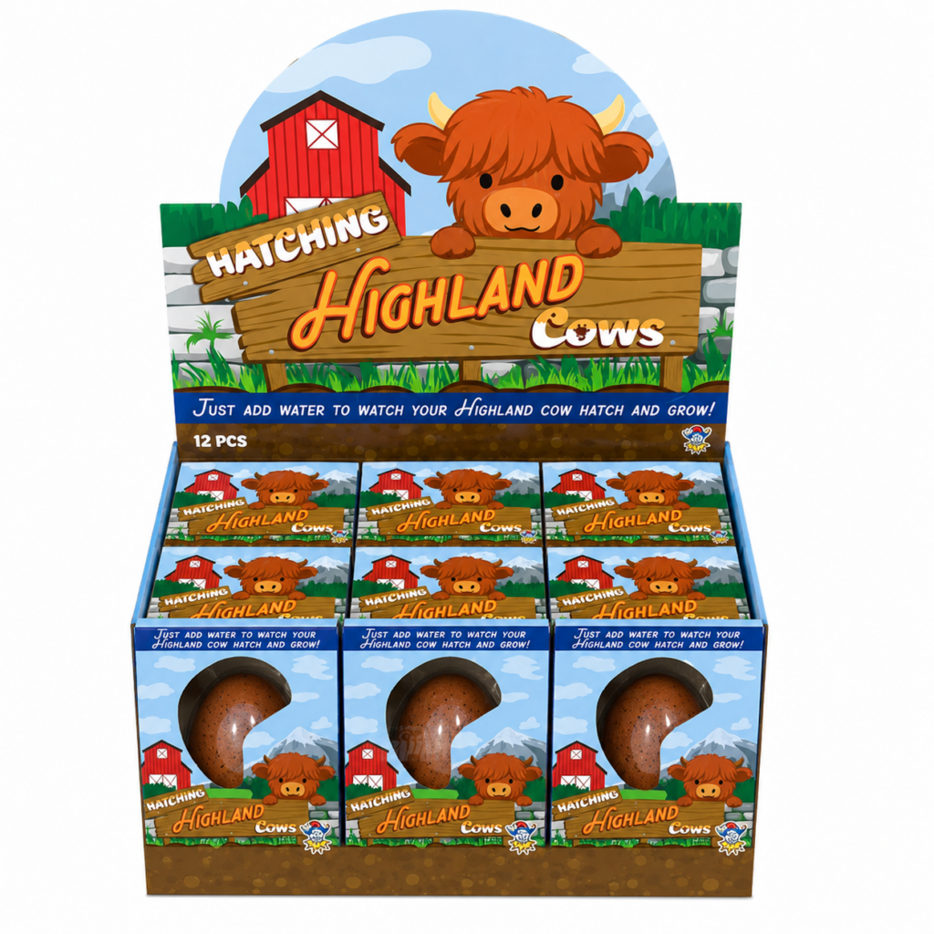 Wholesale Hatching Highland Cows – 12 in a Box - Fidget Toys & Squishies | The Box Shop UK