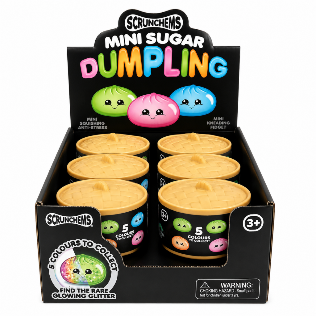 Wholesale Scrunchems Mini Sugar Dumpling – 12 in a Box - Fidget Toys & Squishies | The Box Shop UK