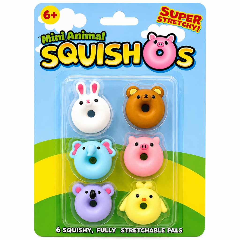 Wholesale Mini Animal Squishos – 12 Packs Per Box - Fidget Toys & Squishies | The Box Shop UK