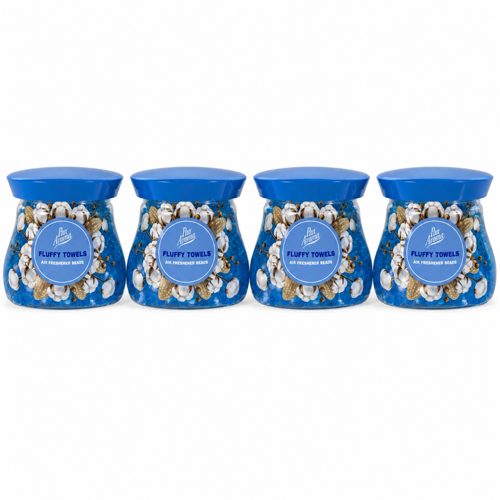Wholesale Pan Aroma Fluffy Towels Air Freshener Beads – Pack of 8 Scented Gel Air Fresheners - Home & Living | The Box Shop UK