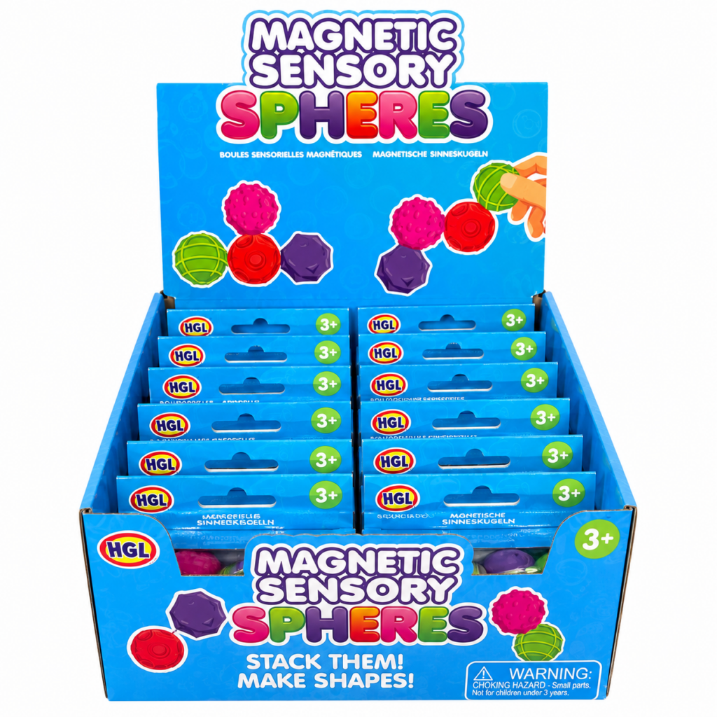 Wholesale 12 in a Box Magnetic Sensory Spheres - Fidget Toys & Squishies | The Box Shop UK