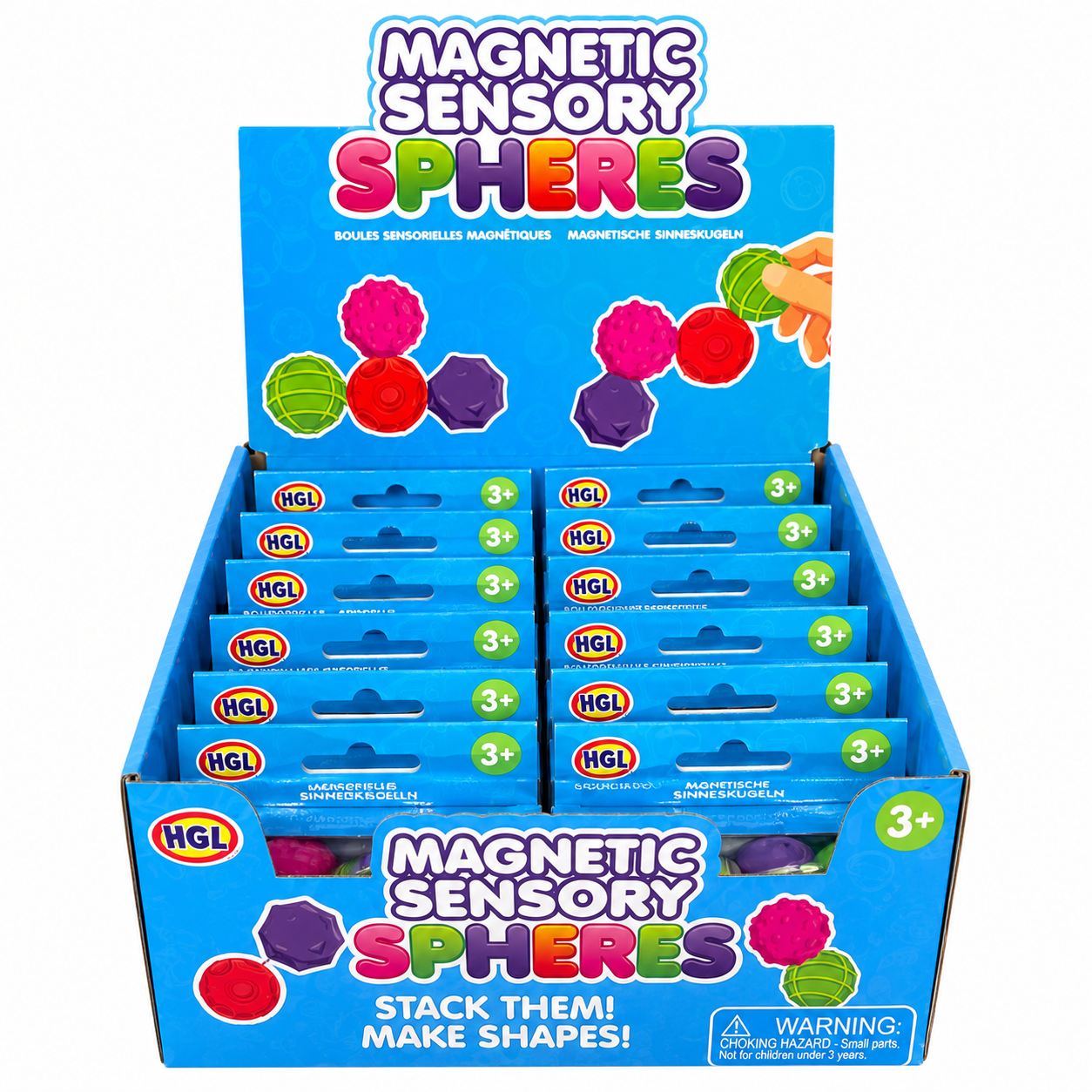 Wholesale 12 in a Box Magnetic Sensory Spheres - Fidget Toys & Squishies | The Box Shop UK