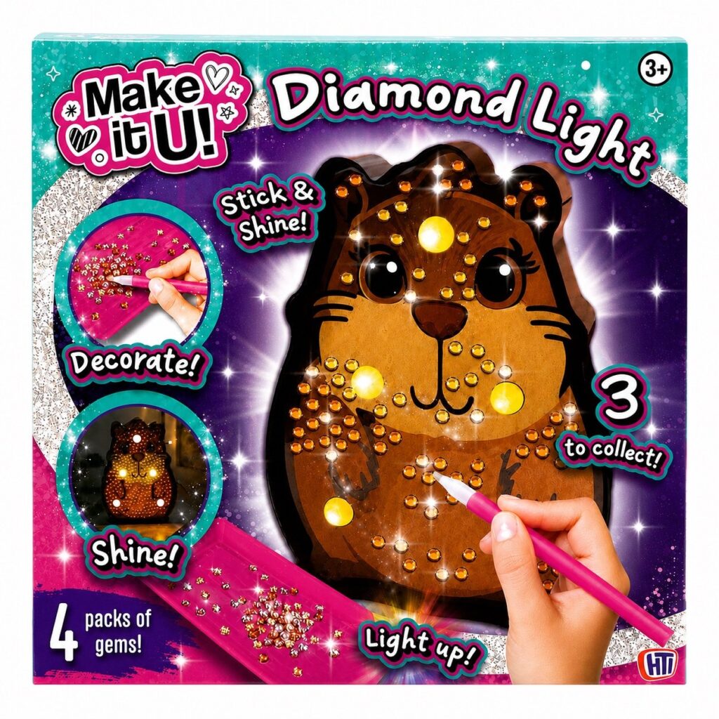 Wholesale Make It U! Capybara Diamond Light Craft Kit – 12 Pack - Toys & Gifts | The Box Shop UK