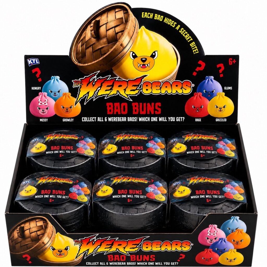 Wholesale Werebears Bao Buns Squishy Toys – Box of 12 - Fidget Toys & Squishies | The Box Shop UK