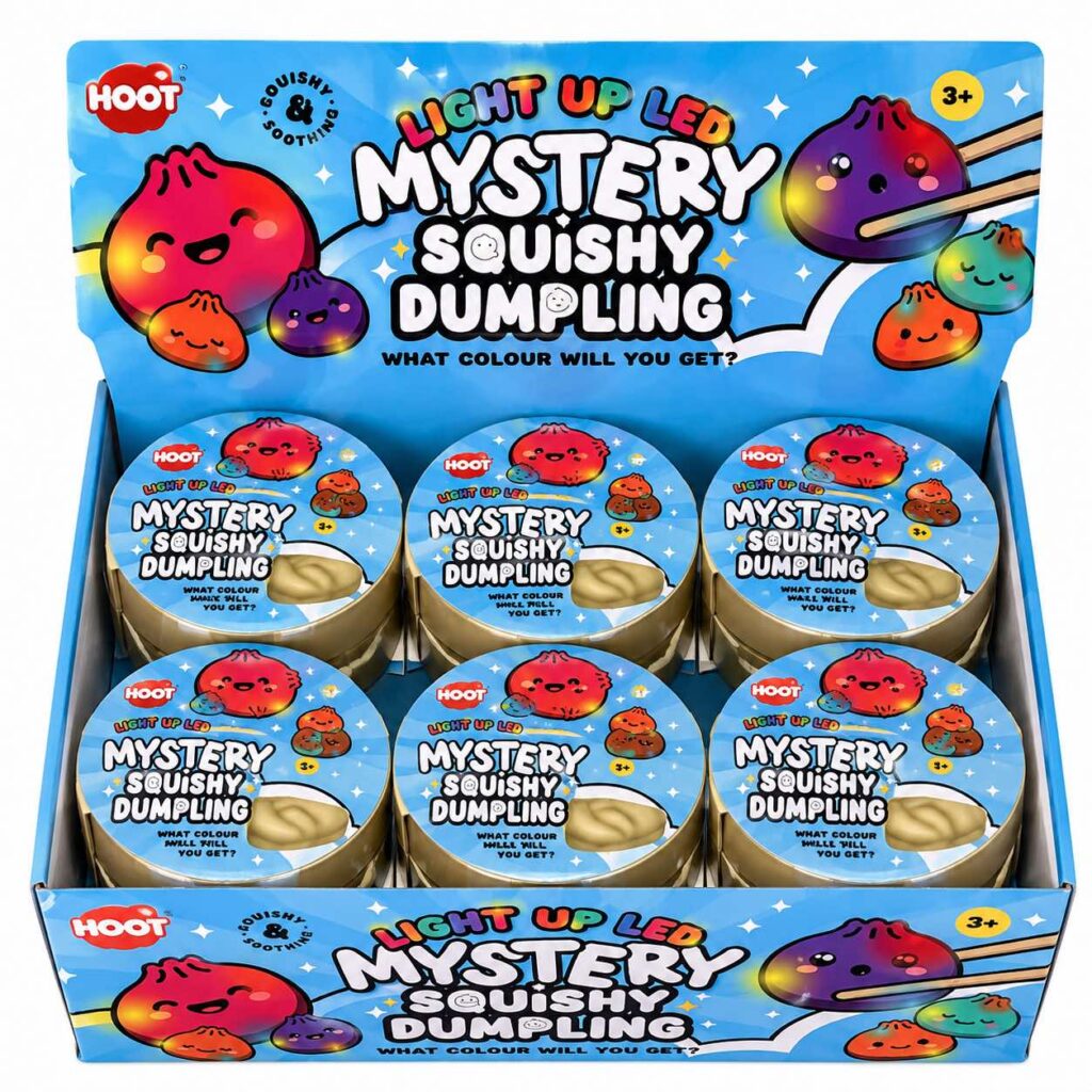 Wholesale LED Light Up Mystery Squishy Dumplings – 12 in a Box - Fidget Toys & Squishies | The Box Shop UK