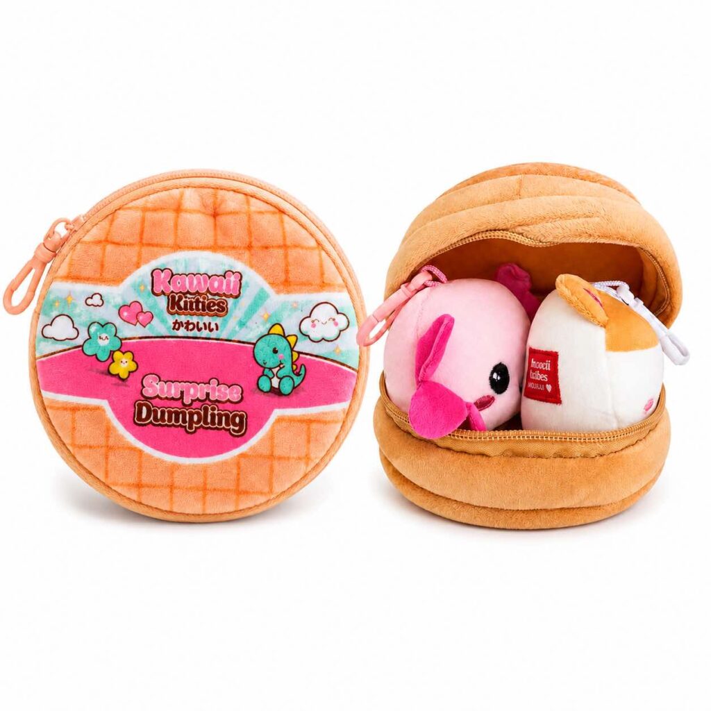 Wholesale Kawaii Surprise Dumpling Plush Pouch – 8 in a box - Fidget Toys & Squishies | The Box Shop UK