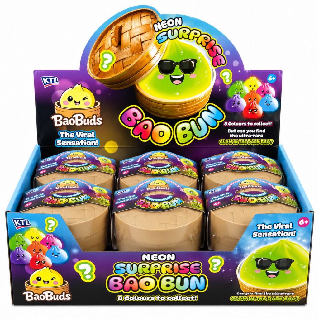 Wholesale Neon Surprise Bao Bun Sensory Toy – 12 in a Box - Fidget Toys & Squishies | The Box Shop UK