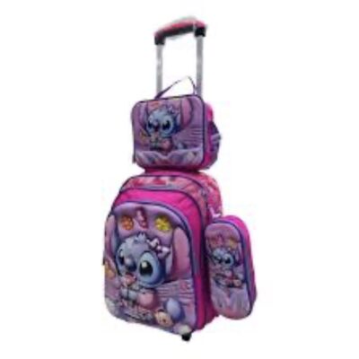 Stitch Children’s Rolling Backpack Set