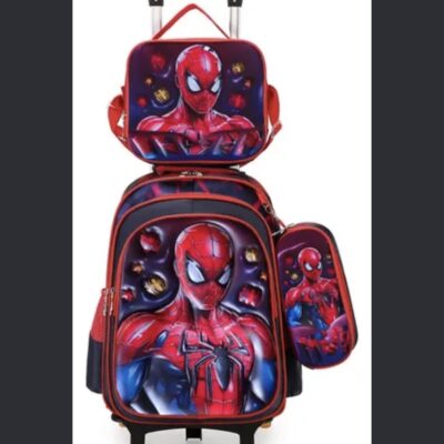 Spider-Man's  Children’s Rolling Backpack Set